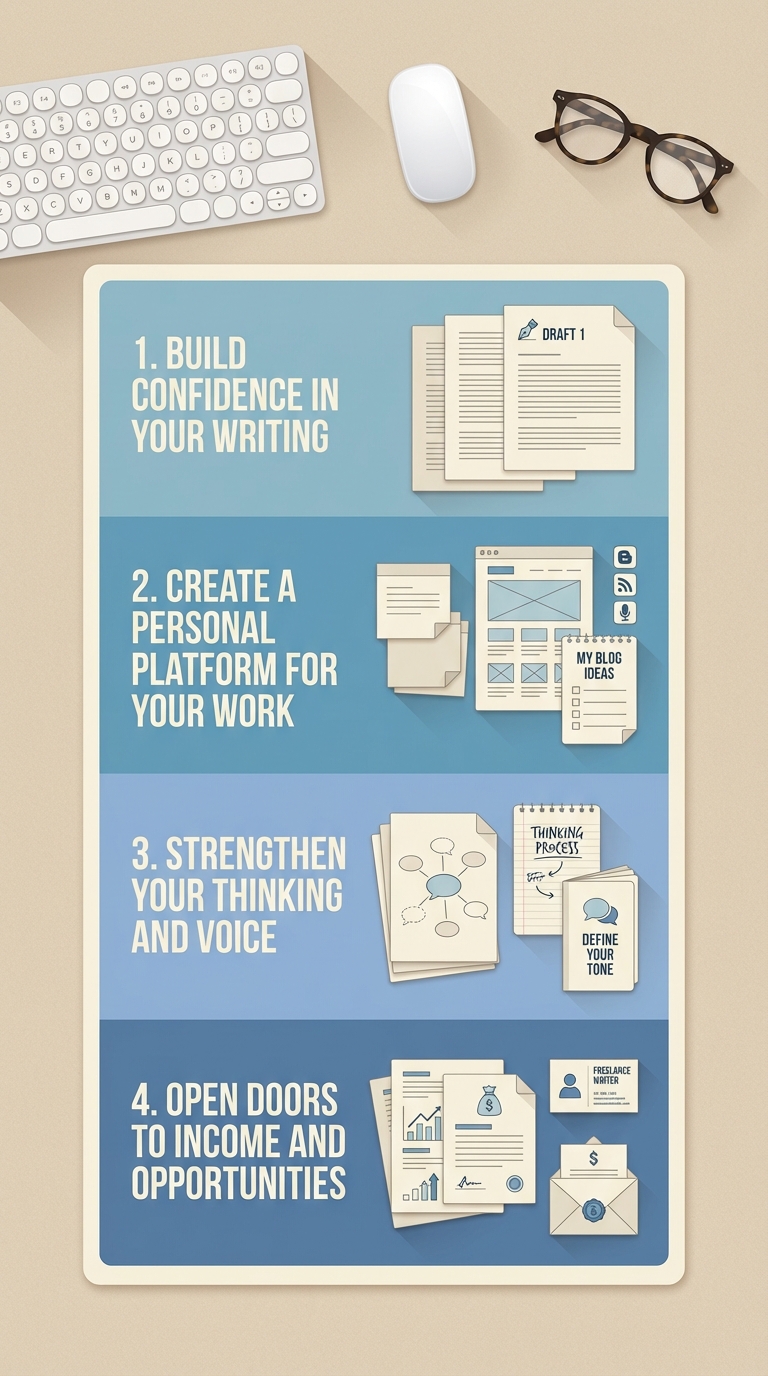 how blogging helps infographic
