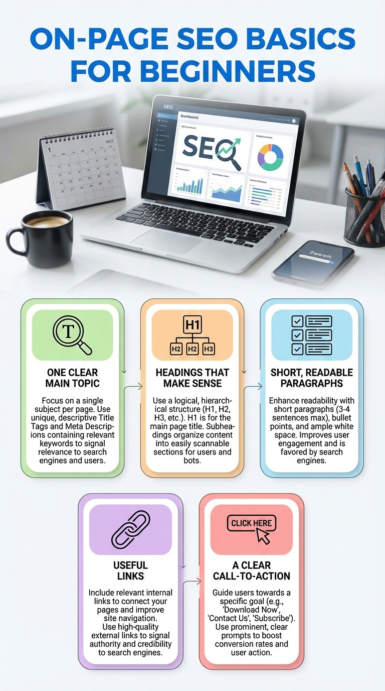 SEO for beginners infographic
